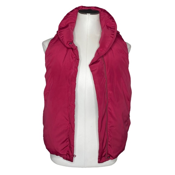 GAP Burgundy Puffer Zip Vest - Picture 7 of 14